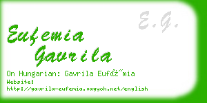 eufemia gavrila business card